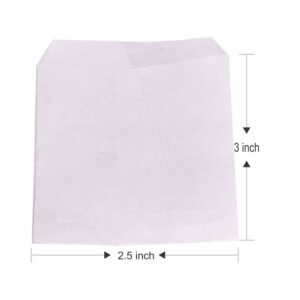 Sun Packers Envelopes 500 Pcs White Envelope (3 x 2.5 Inch)